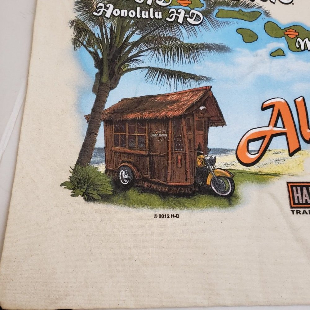 Harley Davidson 2012 canvas tote Hawaii - Picture 8 of 11